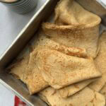 Simple Crepes, folded and ready to serve.